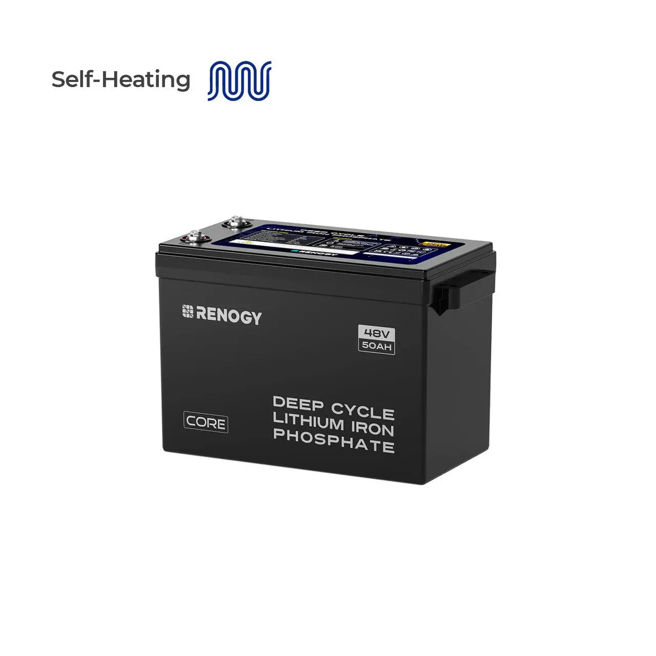 Renogy Core - 48V 50Ah Smart Lithium Iron Phosphate Battery w/Self-heating (SC)