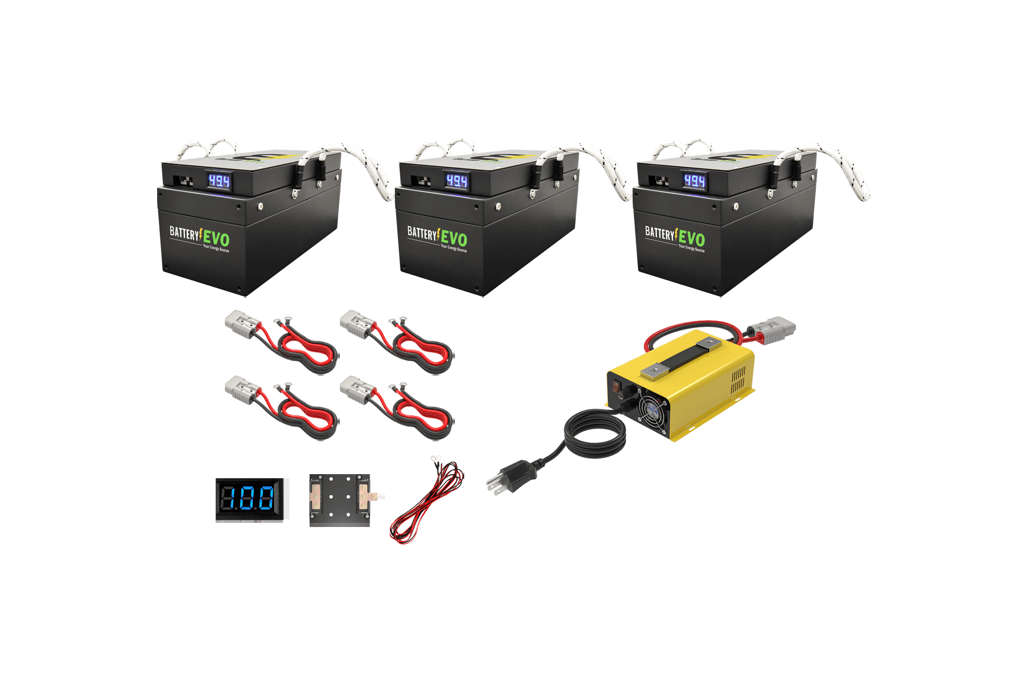 BatteryEVO 48V BADGER 3x Battery Kit (141Ah - 6.3 kWh) (SC)