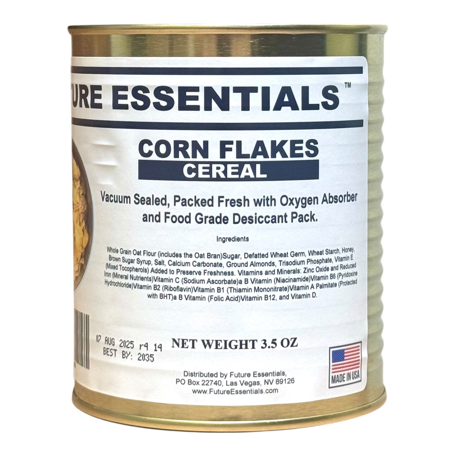 Future Essentials Corn Flakes Cereal. #2.5 Can