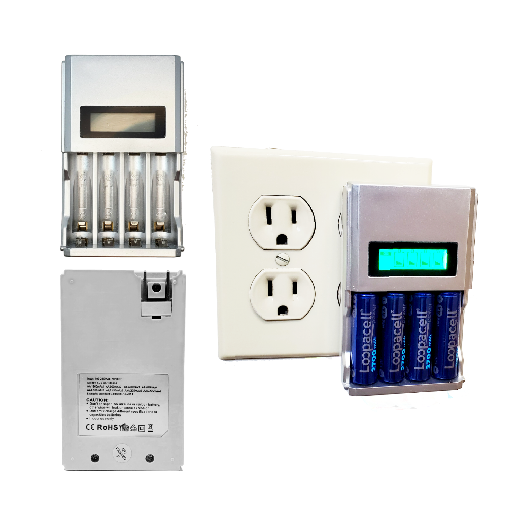4 Bay AA Battery Charger (SC)