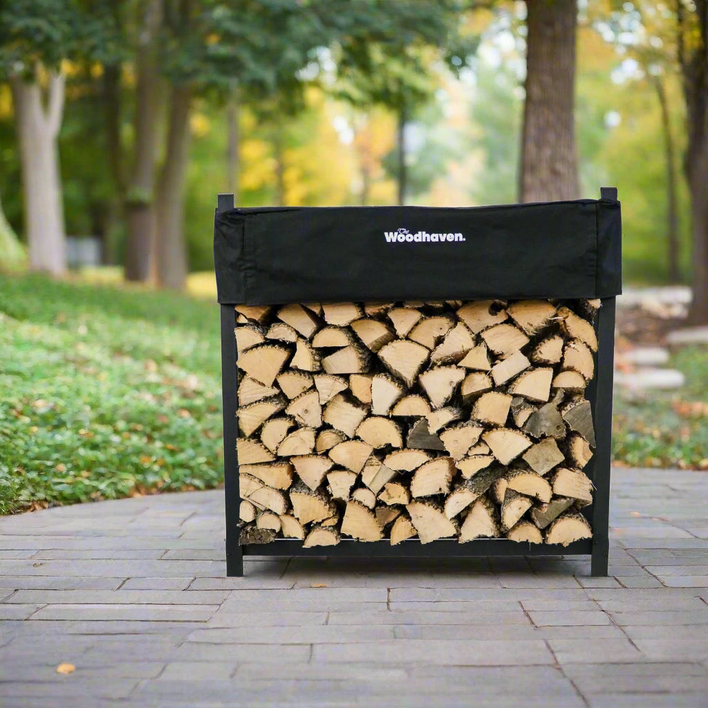 4 ft Firewood Rack   Holds 1/4 Cord  Woodhaven