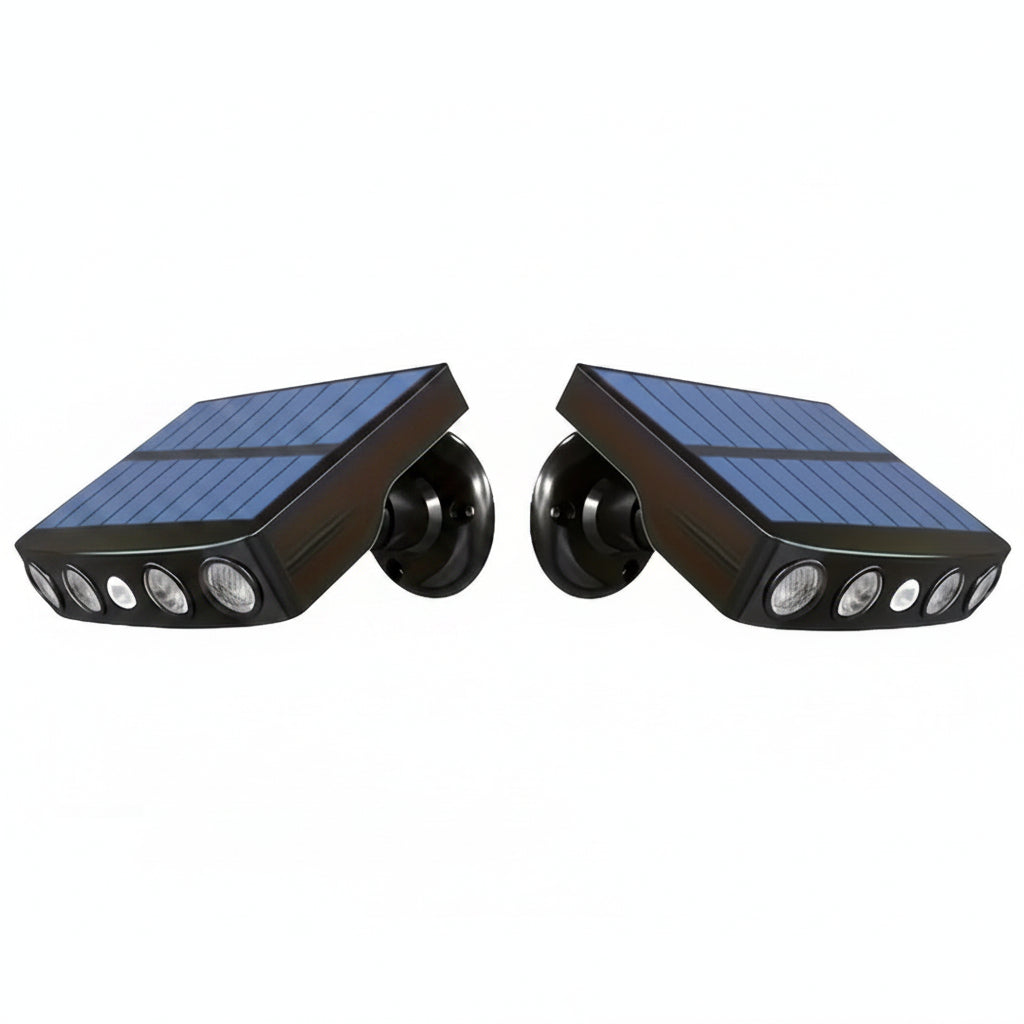 2/4-Pack Outdoor Solar Wall Lights – Motion Sensor, Dusk-to-Dawn, IP44 Rated