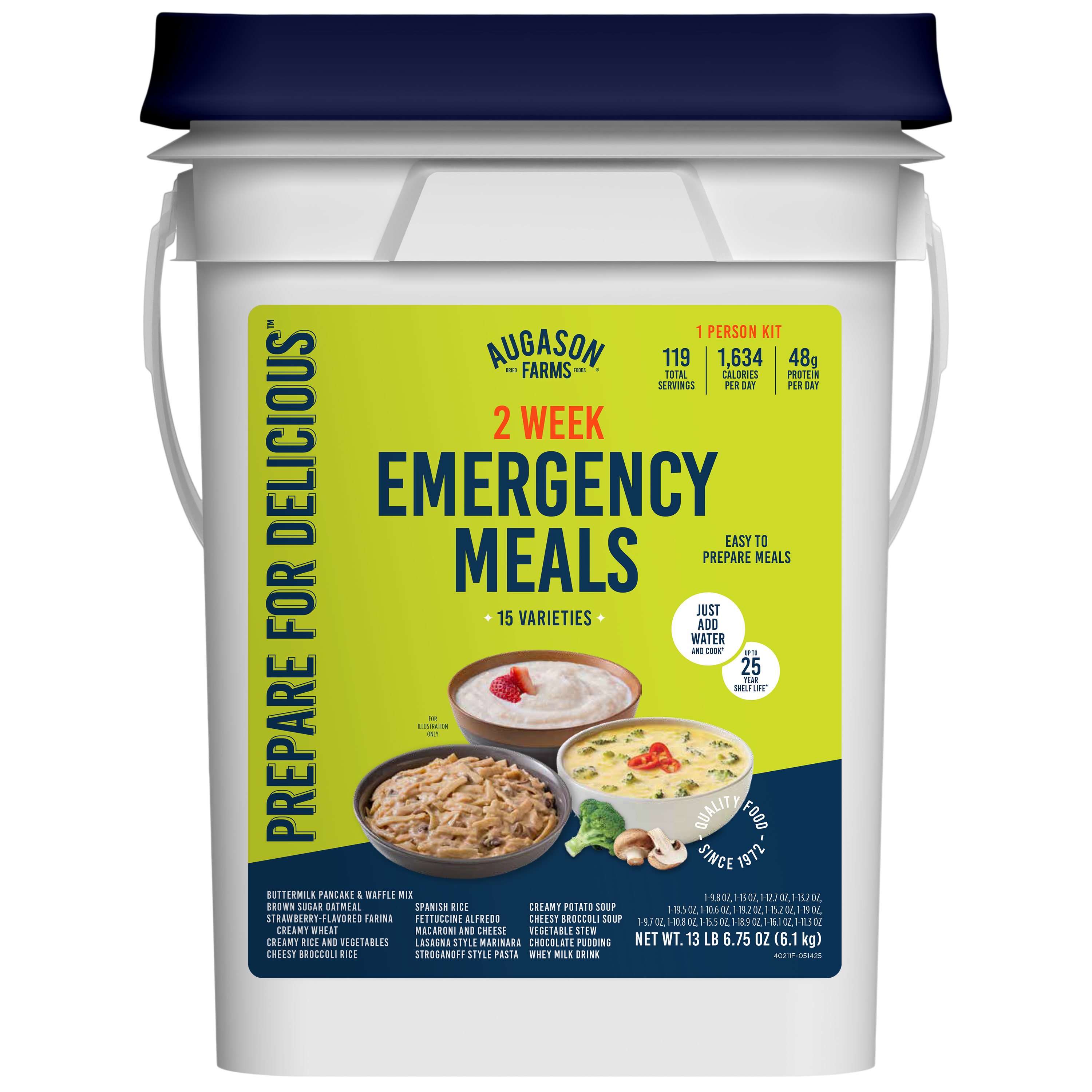 2-Week 1-Person Emergency Food Supply Kit, 119 Servings