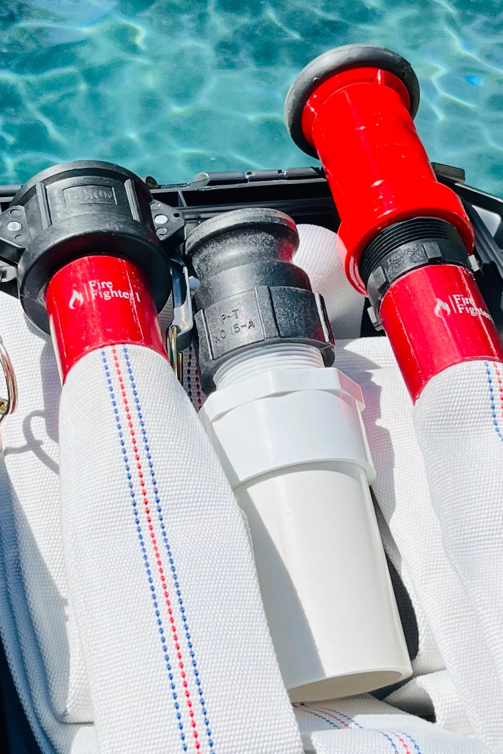 50ft FireFighter1™ Pool-Fed Fire Hose System