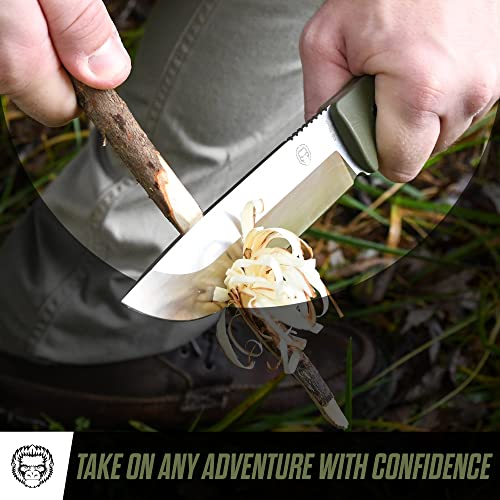 The Bushwhacker D2 Steel Bushcraft Survival Knife Gift Set (Selection) (SC)
