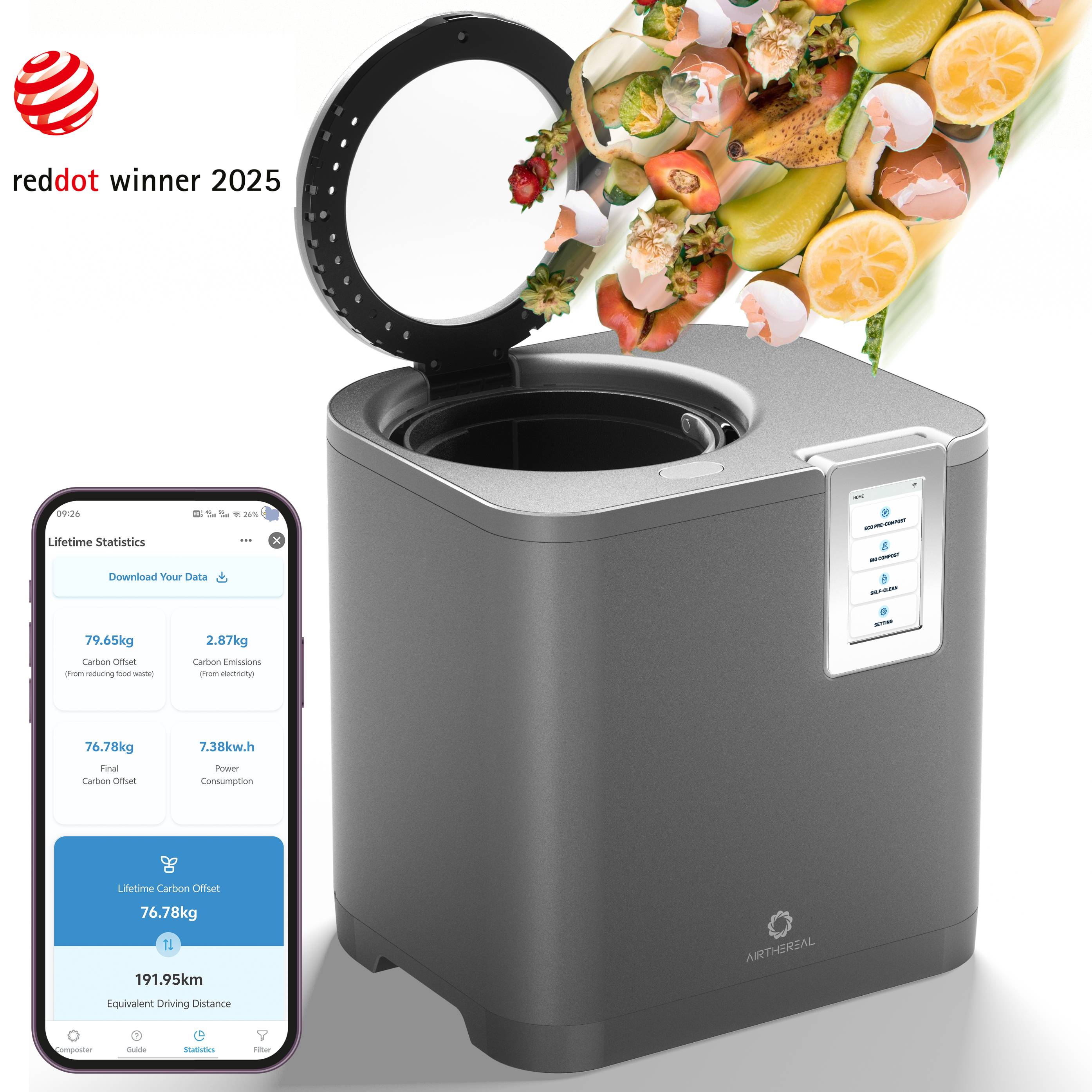 Revive R800 5L WiFi Kitchen Composter (SC)