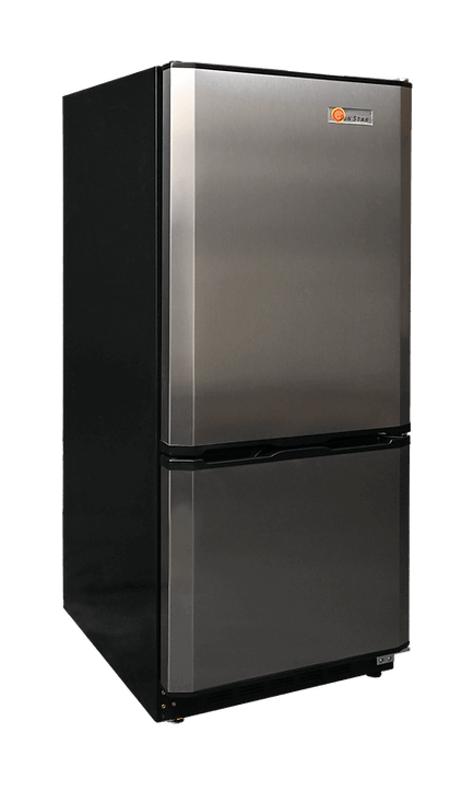 SunStar 10CU Solar DC/AC Refrigerator - Stainless Steel (SC)