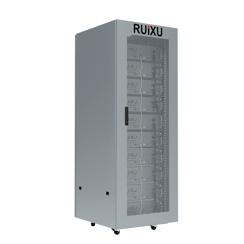 RUiXU 10 Slot Battery Cabinet | Wheels and Busbar Included | Pre-assembled (SC)