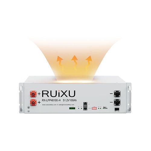 RUIXU Self-Heating RX-LFP48100-H | 19" Rack Mounted 3U Module | UL1973 Certified (SC)