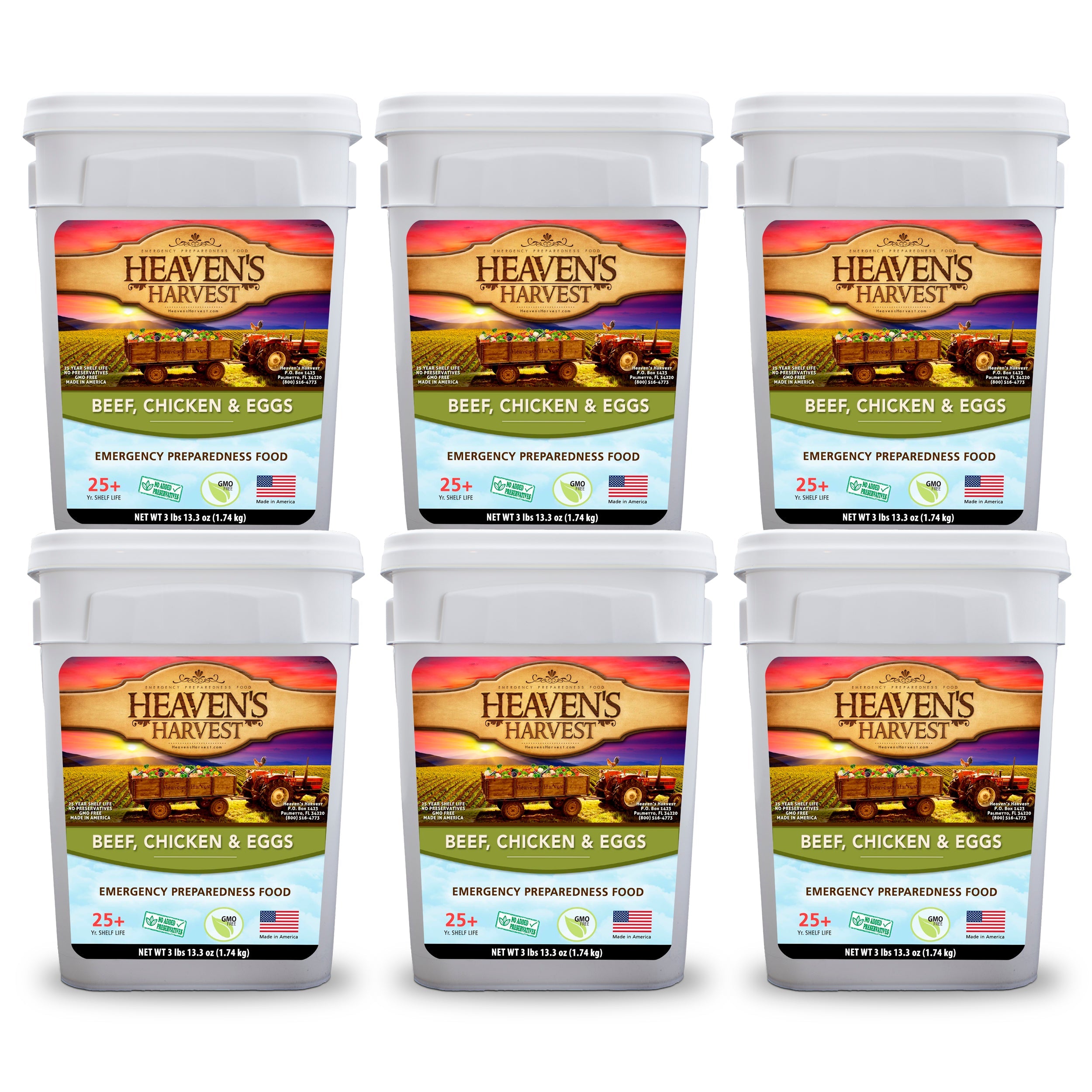 Combo Kit - Breakfast, Entree + Protein - 6 Months - Emergency Survival Food Kit (SC)