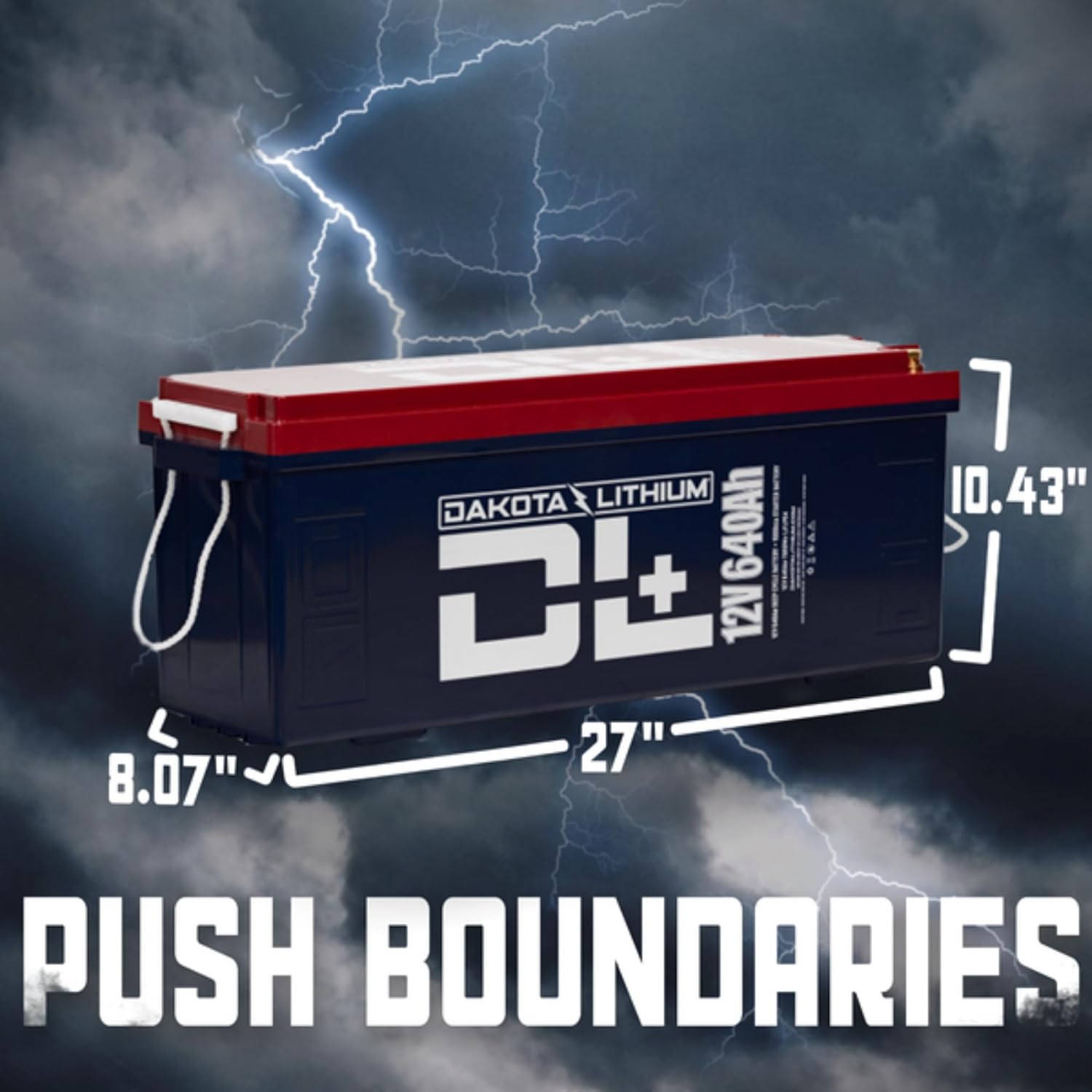 Dakota Lithium + 12V 640Ah LiFePO4 Dual Purpose Battery with CAN Bus (SC)