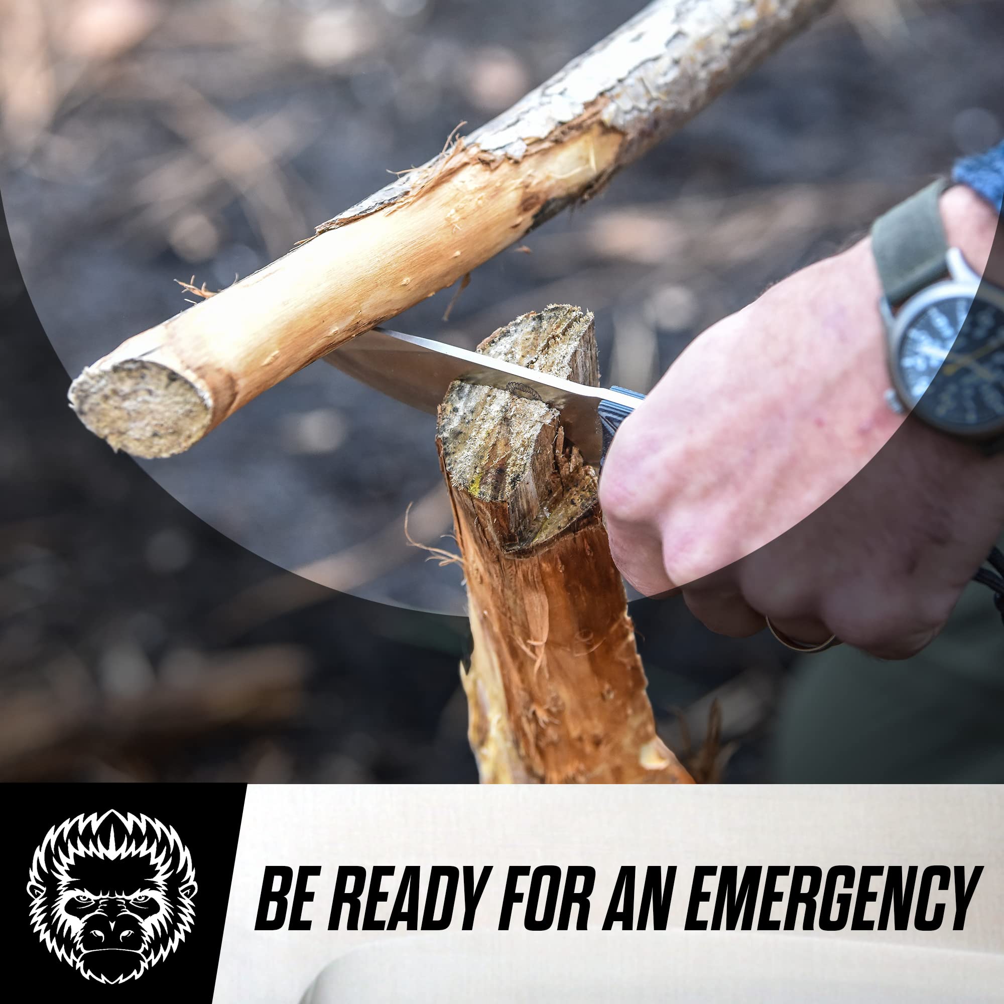 The Naked Silverback Survival Knife Giftset for Men (SC)