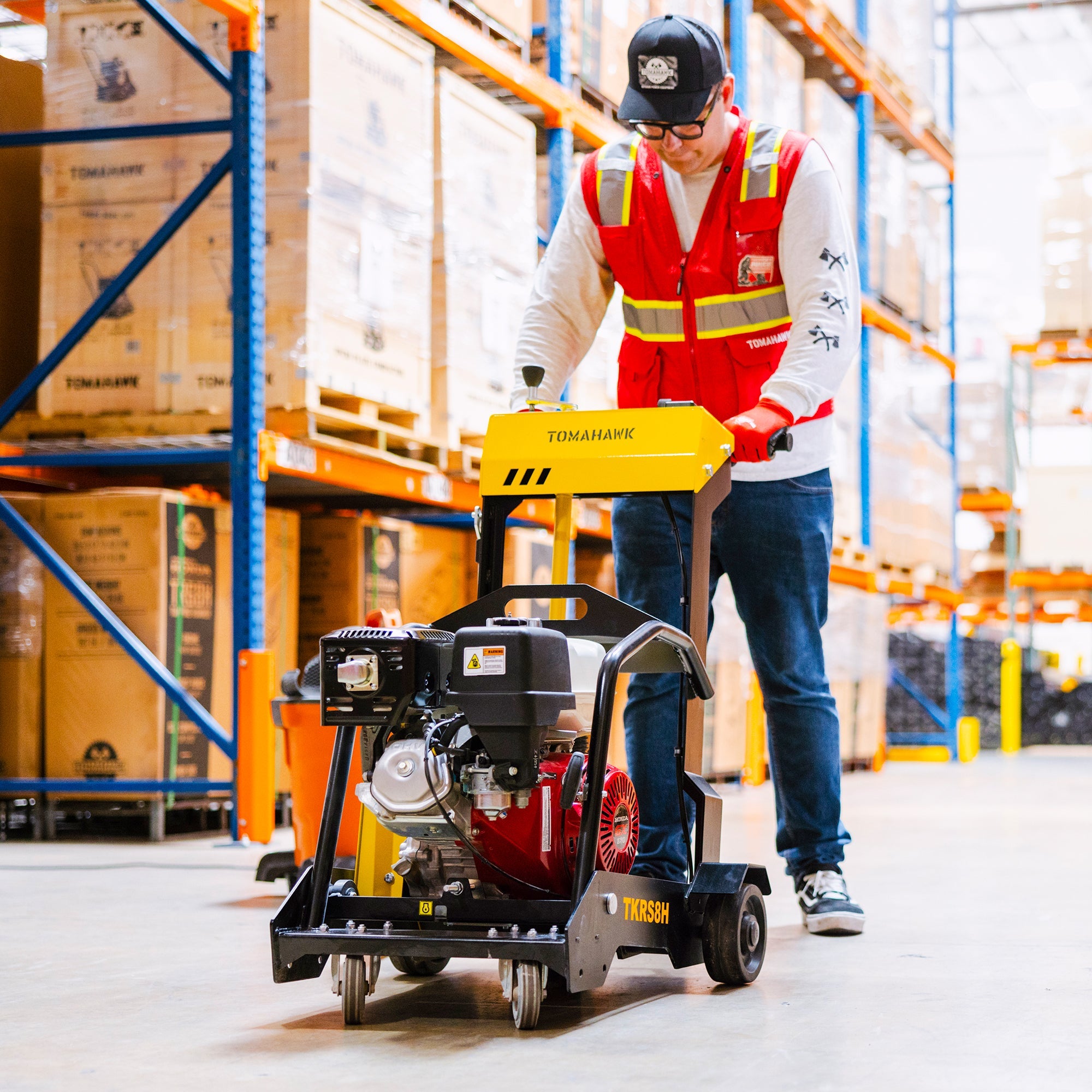 8" Crack Chaser Concrete Repair Saw with 13 HP Honda GX390 Engine (SC)