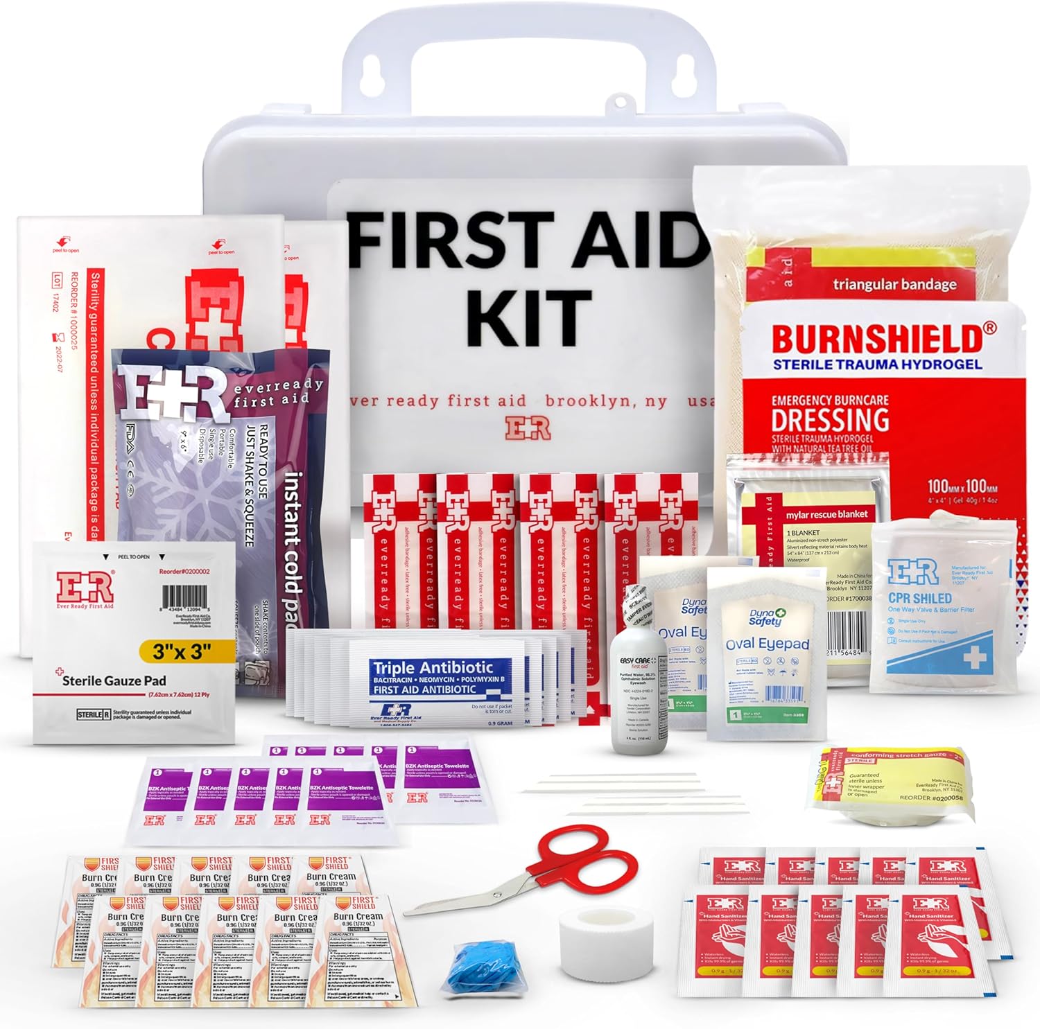 10 Person First Aid Kit - OSHA and ANSI Class A Compliant (SC)