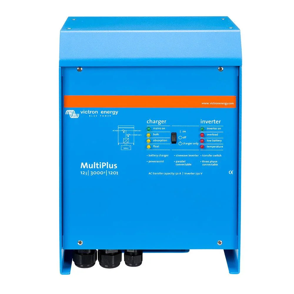 Victron MultiPlus Inverter/Charger 12VDC - 3000VA - 120VAC w/ 120AMP Battery Charger - 50AMP Transfer Switch (UL LISTED) [PMP122301102]