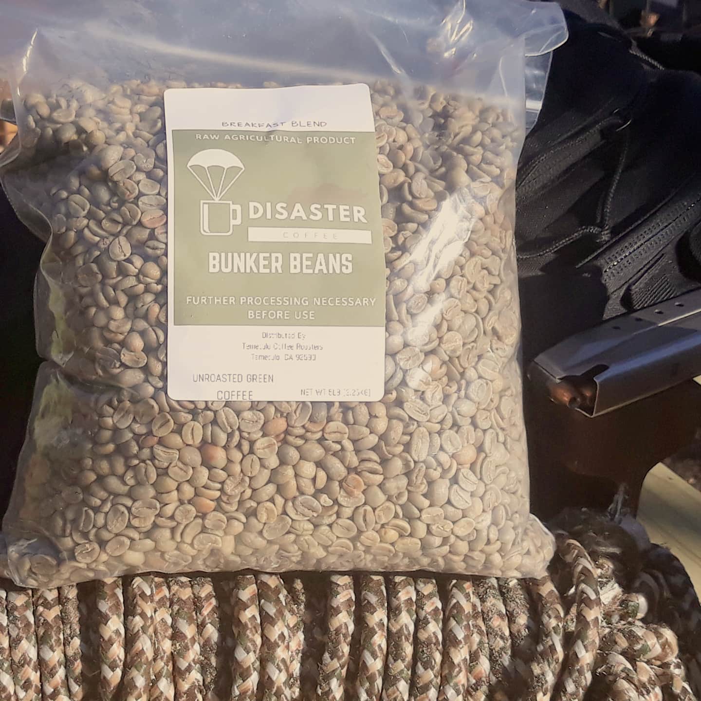 Bunker Beans 5lbs Raw Green Coffee Beans (SC)