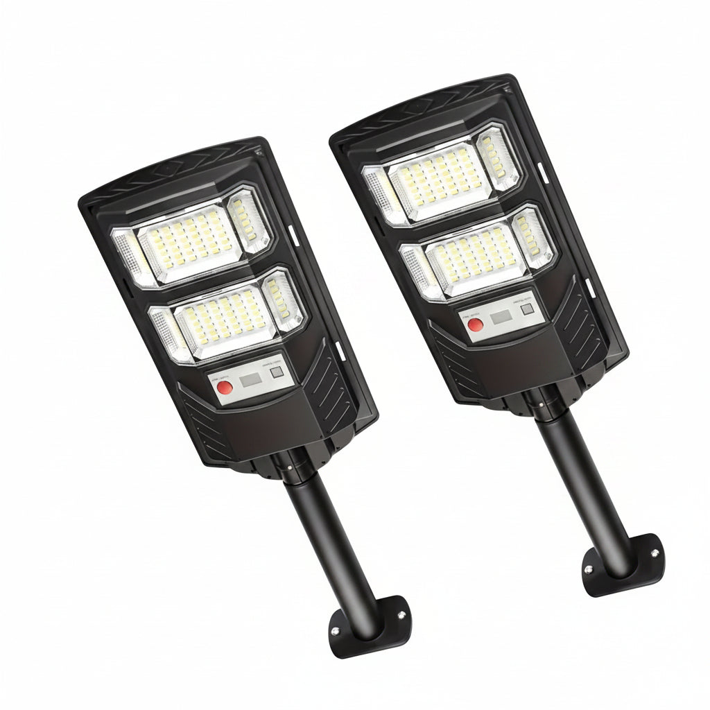 400 LED Solar Floodlights (2-Pack) - Waterproof with Motion Sensor