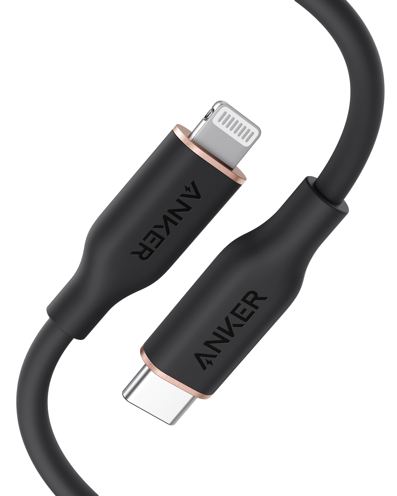 Anker 641 USB-C to Lightning Cable (Flow, 3 ft Silicone)