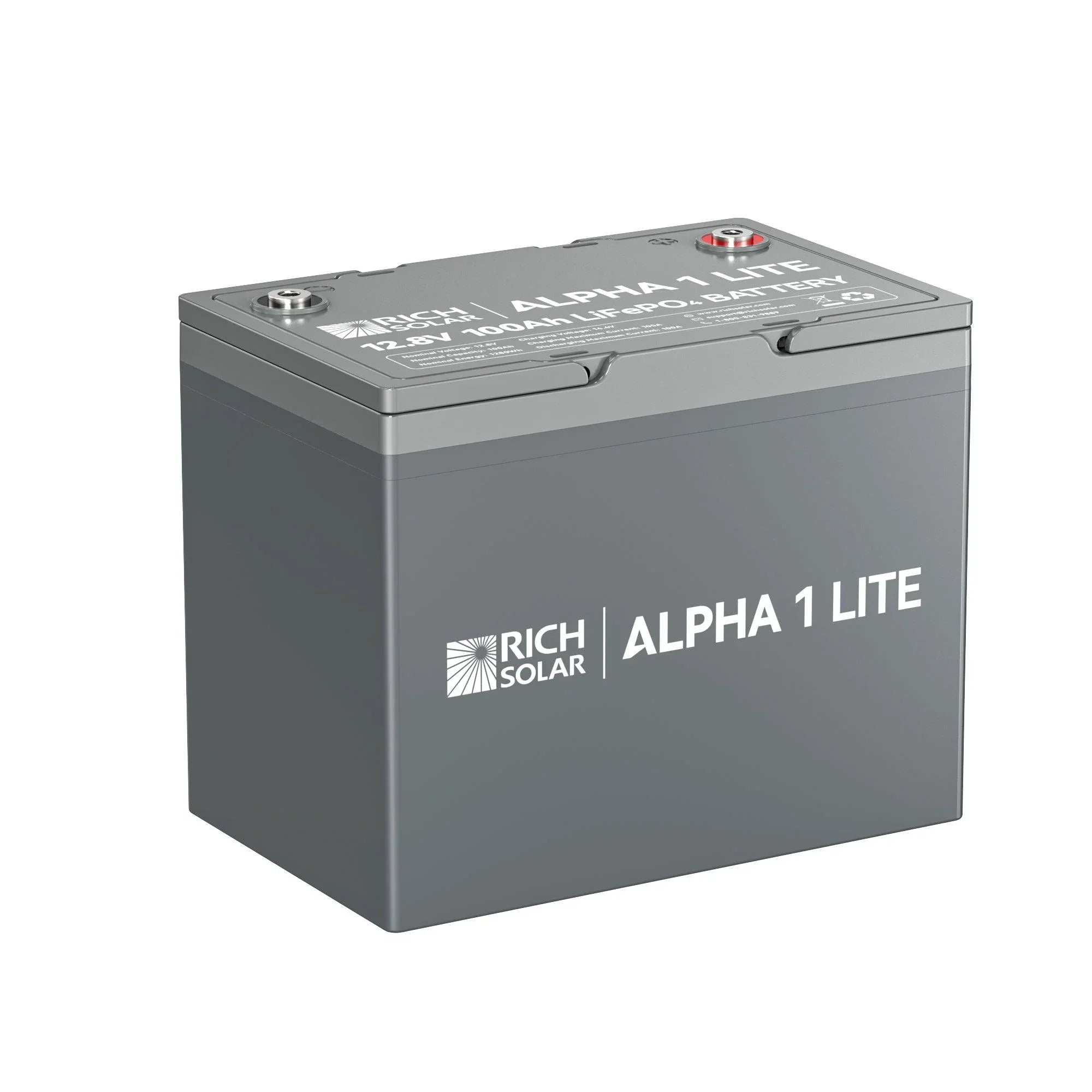 ALPHA 1 LITE | 12V 100Ah LiFePO4 Battery | Lightweight 12V Lithium Battery for RVs, Trailers, Vans, Boats, Off-Grid | 4,000 Lifetime Cycles | Best Value (SC)