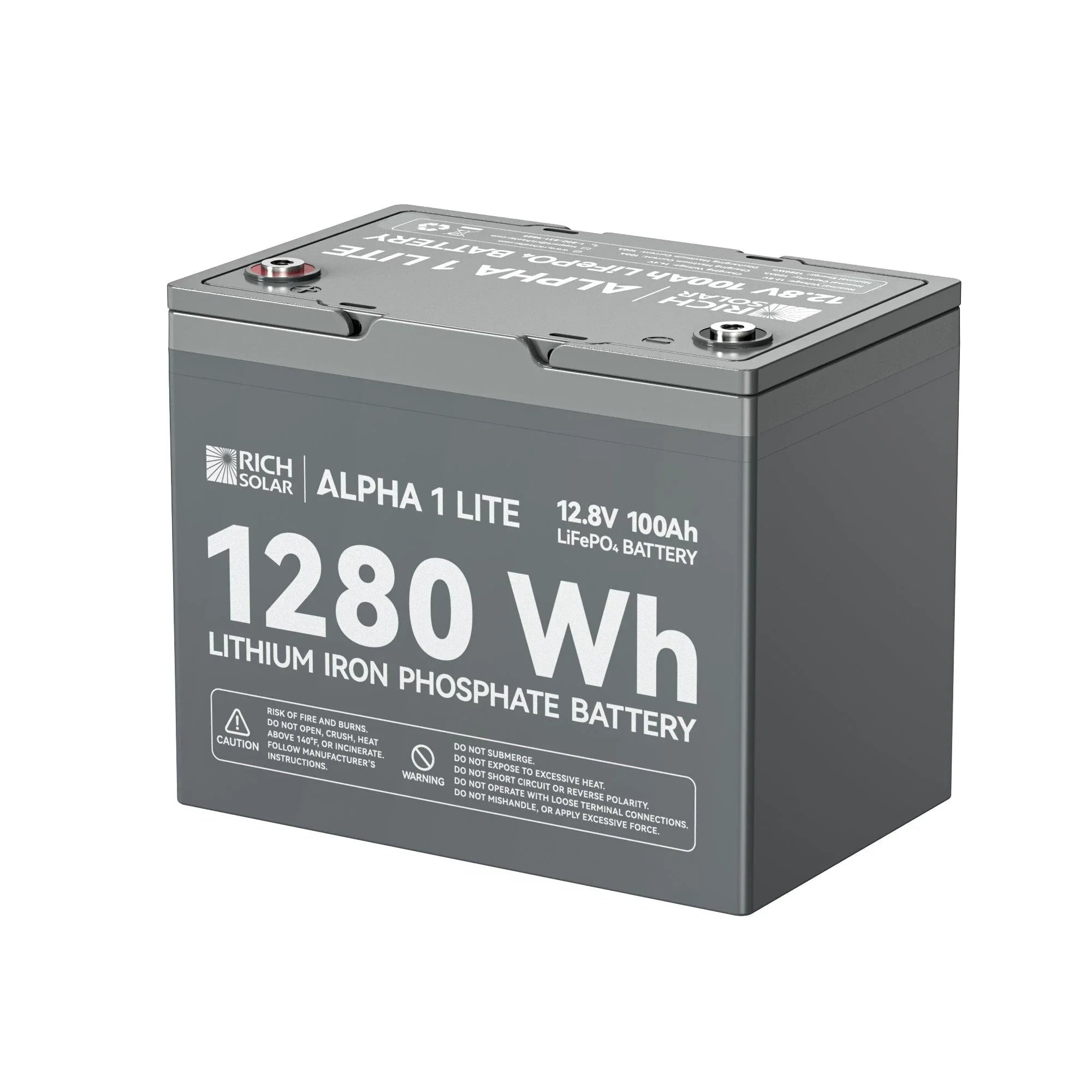 ALPHA 1 LITE | 12V 100Ah LiFePO4 Battery | Lightweight 12V Lithium Battery for RVs, Trailers, Vans, Boats, Off-Grid | 4,000 Lifetime Cycles | Best Value (SC)