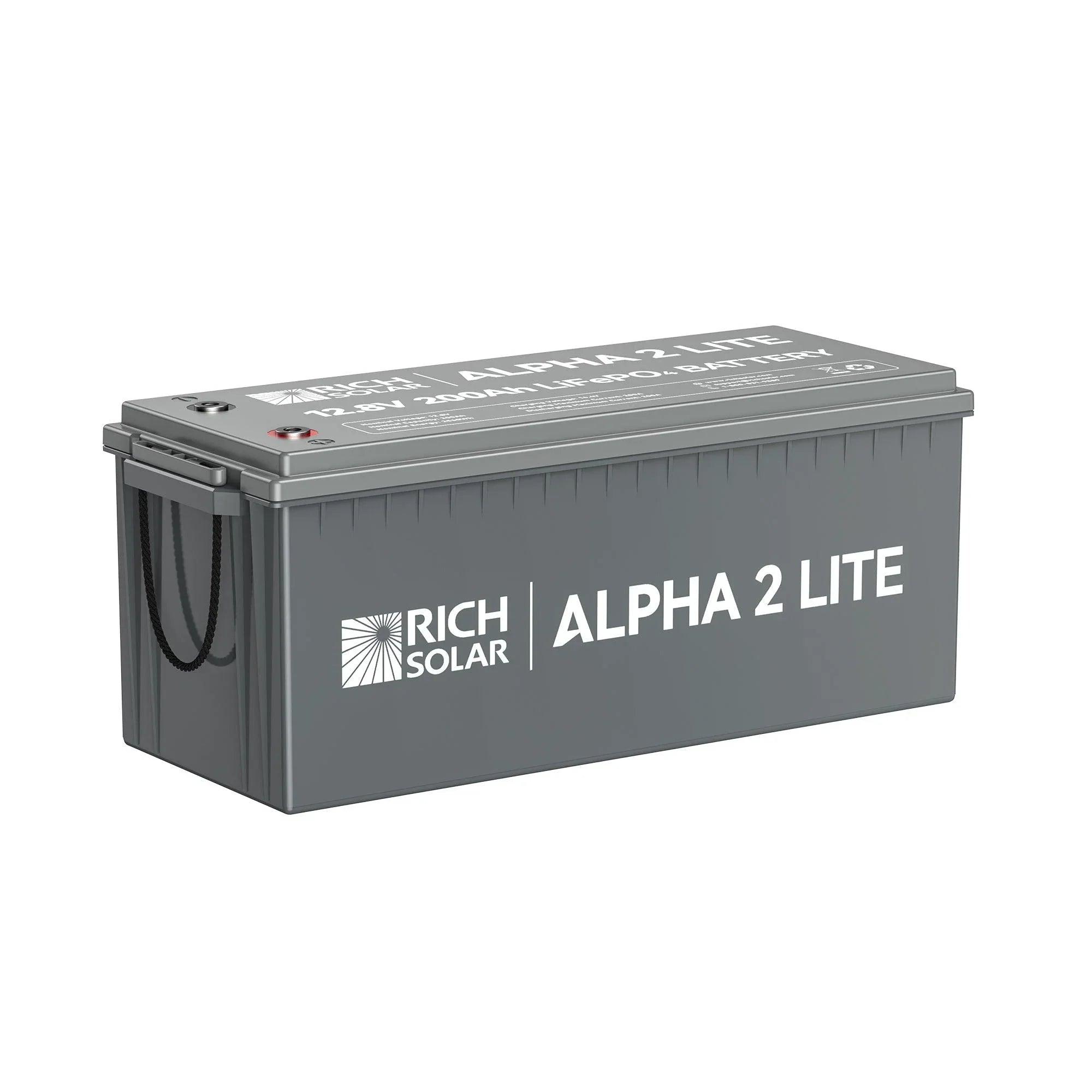 ALPHA 2 LITE | 12V 200Ah LiFePO4 Battery | Best 12V Deep Cycle Lithium Battery for RVs, Trailers, Vans, Boats, Off-Grid | 4,000 Lifetime Cycles | Best Value (SC)