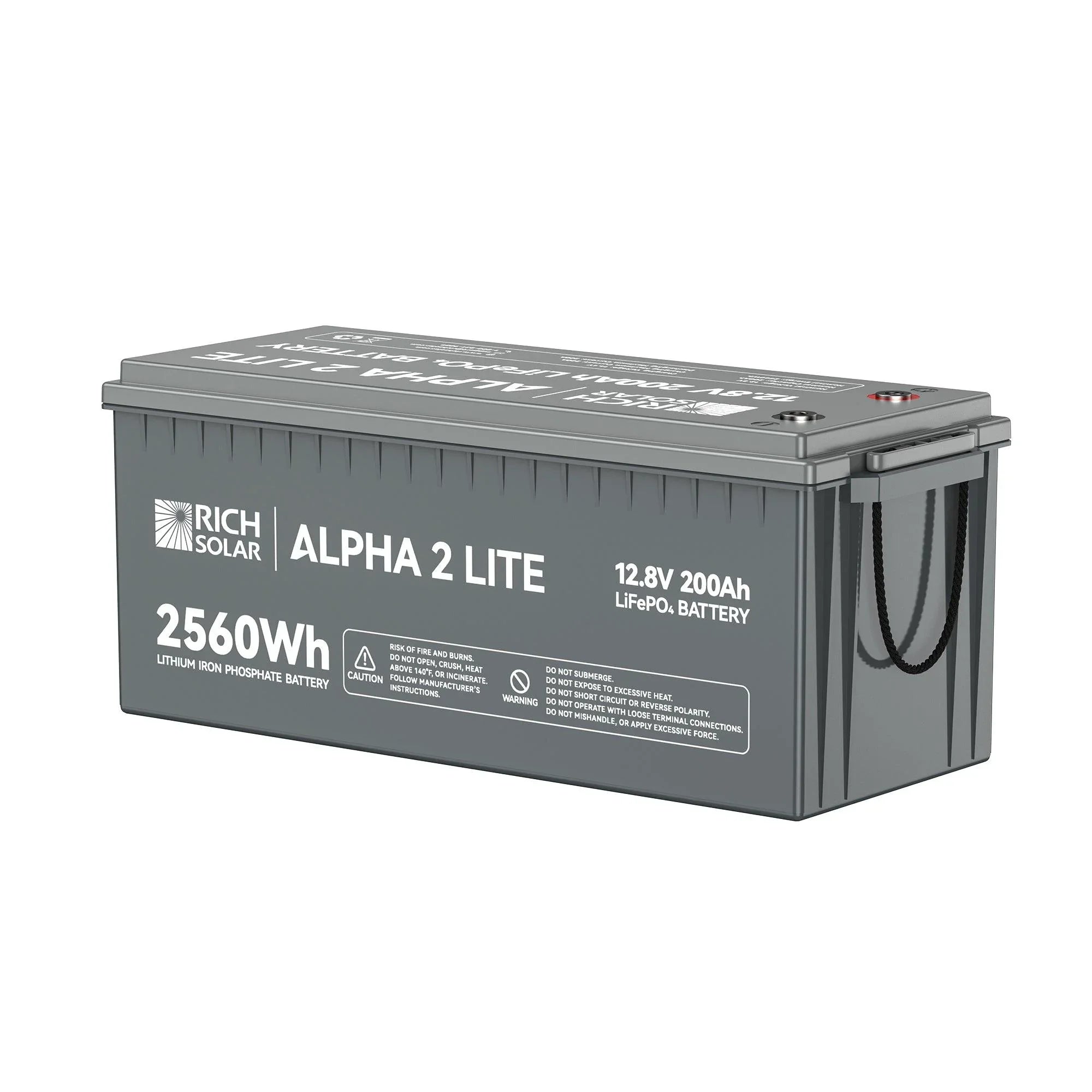 ALPHA 2 LITE | 12V 200Ah LiFePO4 Battery | Best 12V Deep Cycle Lithium Battery for RVs, Trailers, Vans, Boats, Off-Grid | 4,000 Lifetime Cycles | Best Value (SC)