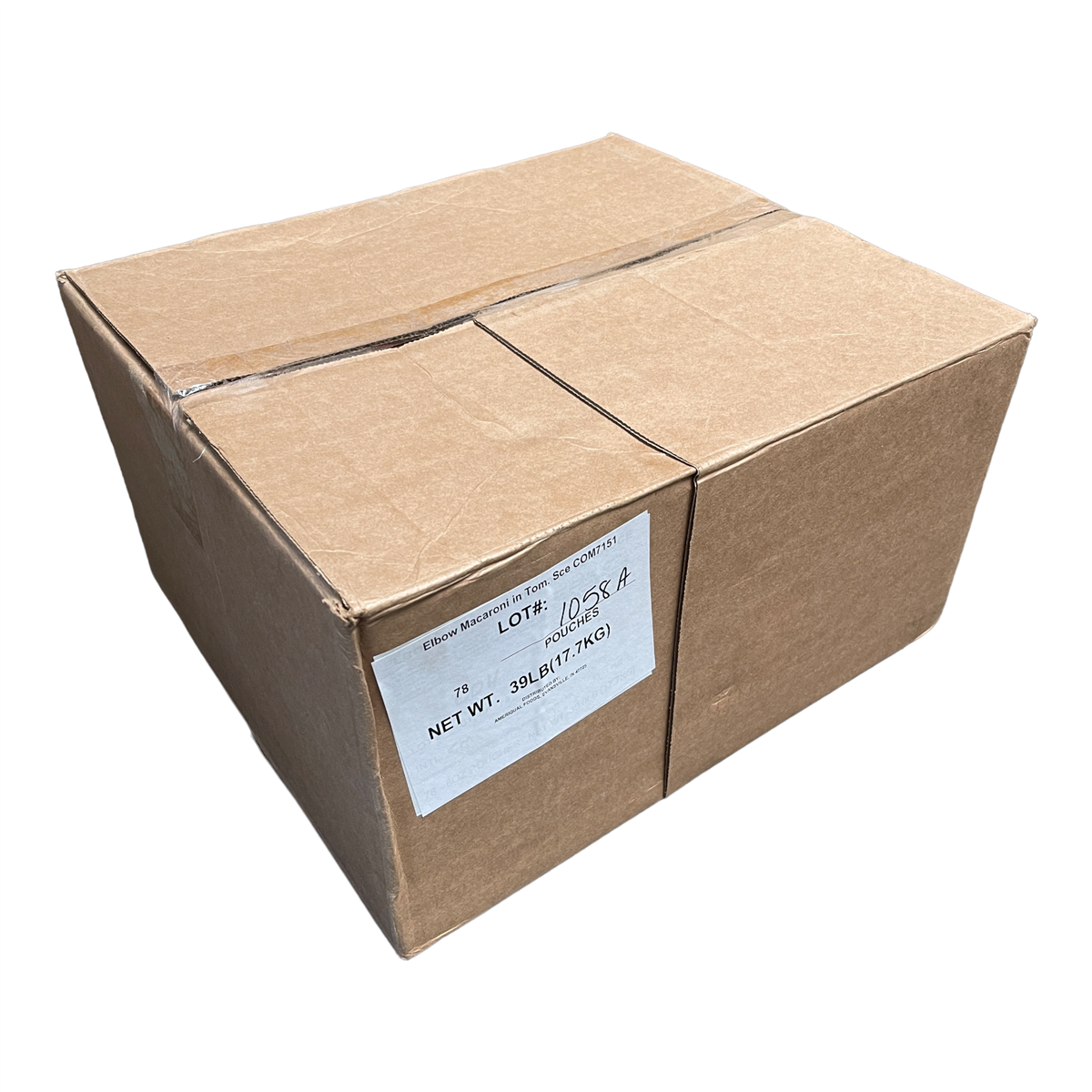 BULK MRE Entree - 72 packs of Elbow Macaroni in Tomato Sauce (SC)