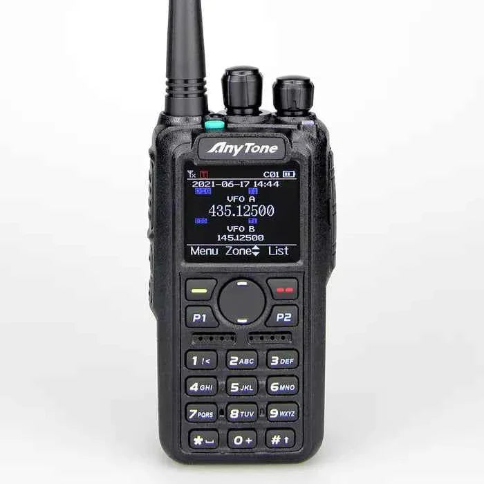 Anytone At-D878uvii Plus Digital Dmr Dual-Band Handheld Commercial Radio with Encryption Capabilities (SC)