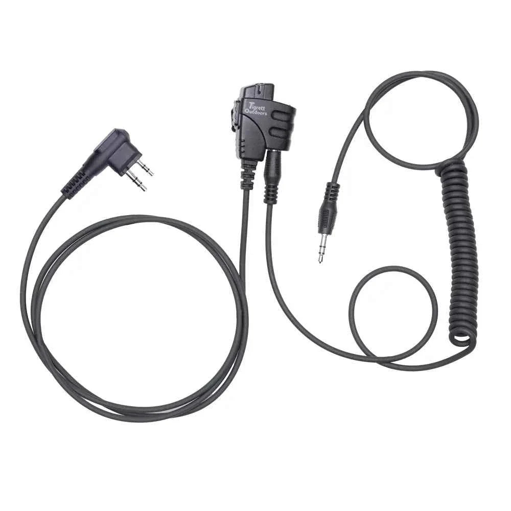 SMC cable (Shoot, Move, Communicate) Baofeng, Yaesu radios to Auxiliary Port for Electronic Earmuffs (SC)