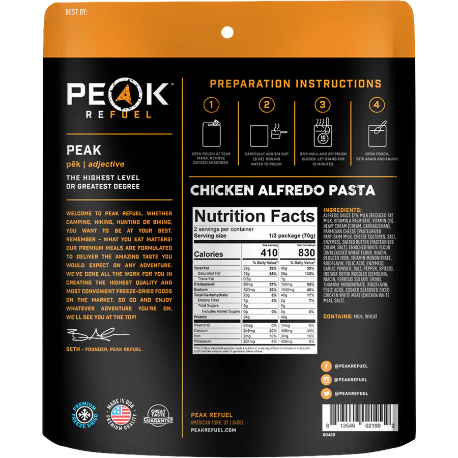 Family-Ready Emergency Meal: High-Protein Chicken Alfredo Pasta