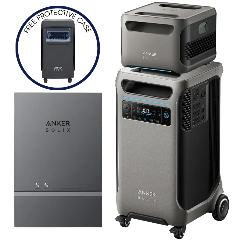 Anker SOLIX F3800+ Expansion Battery + Smart Home Power Kit (With a Free Anker SOLIX F3800 Protective Cover Bag)