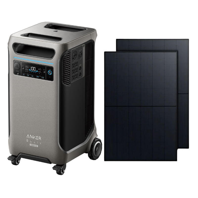 Anker SOLIX F3800 Plus Portable Power Station + 410W Rigid Solar Panel (With a Free Anker SOLIX F3800 Plus Protective Cover Bag) (SC)