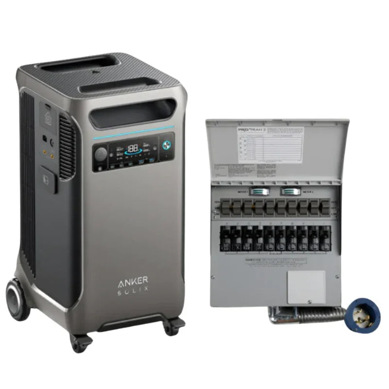 Anker SOLIX F3800 Plus Portable Power Station+ 50A Transfer Switch