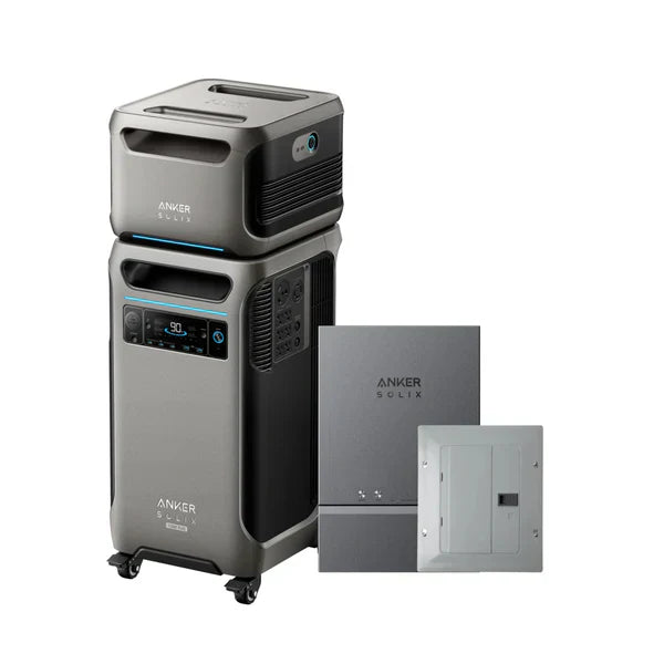 Anker SOLIX F3800 Plus Portable Power Station + Anker SOLIX BP3800 Expansion Battery + Home Power Panel + Sub Panel (SC)