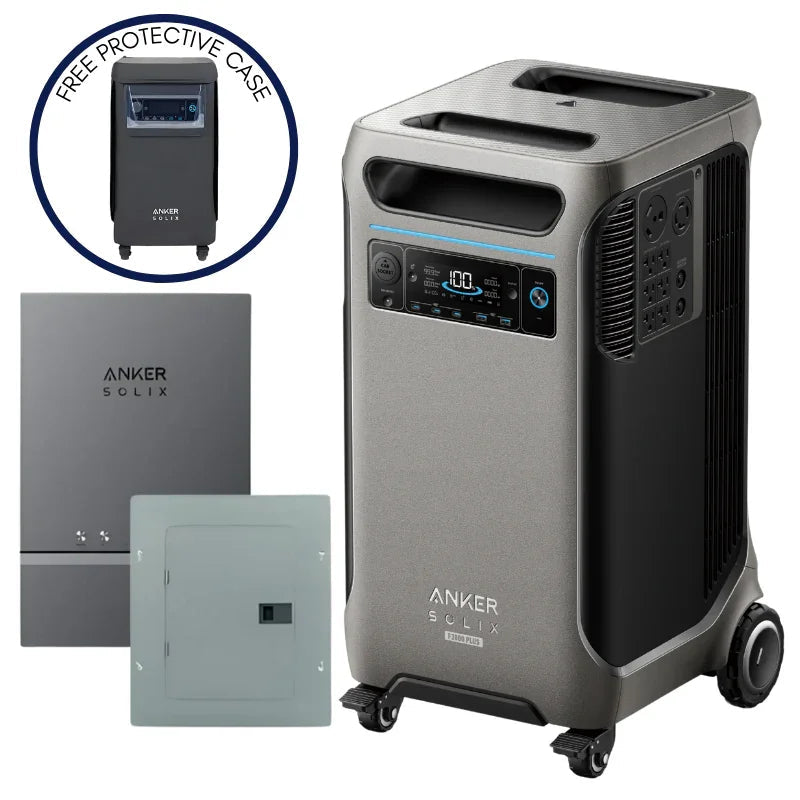 Anker SOLIX F3800 Plus Portable Power Station + Home Power Panel + Sub Panel
