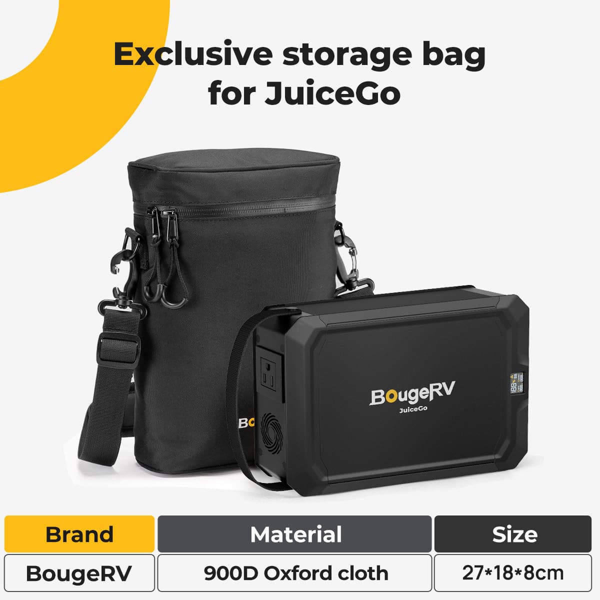 BougeRV Portable Carrying Bag for JuiceGo 240Wh Power Station (SC)