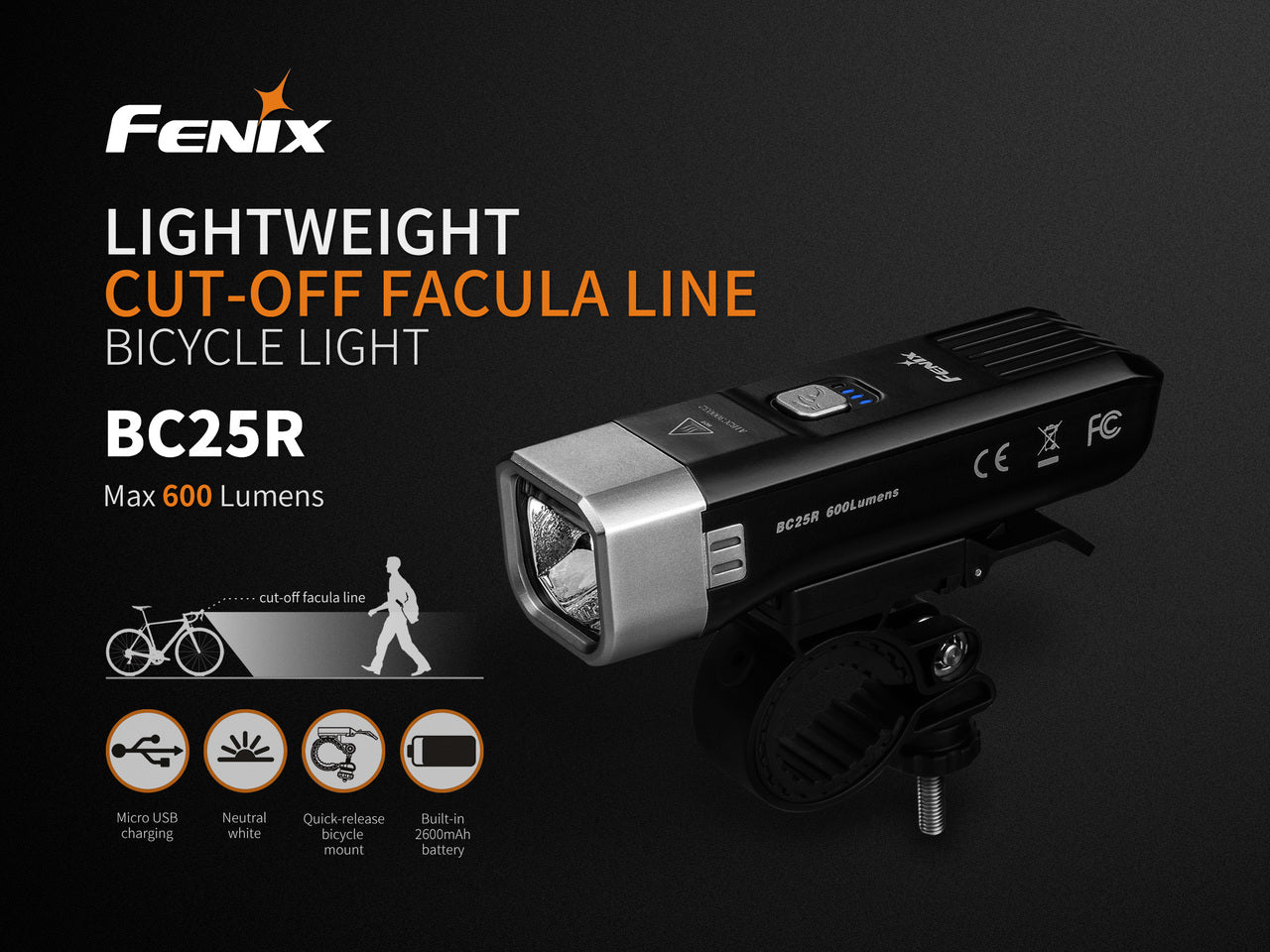 Fenix BC25R LED Bike Light (SC)