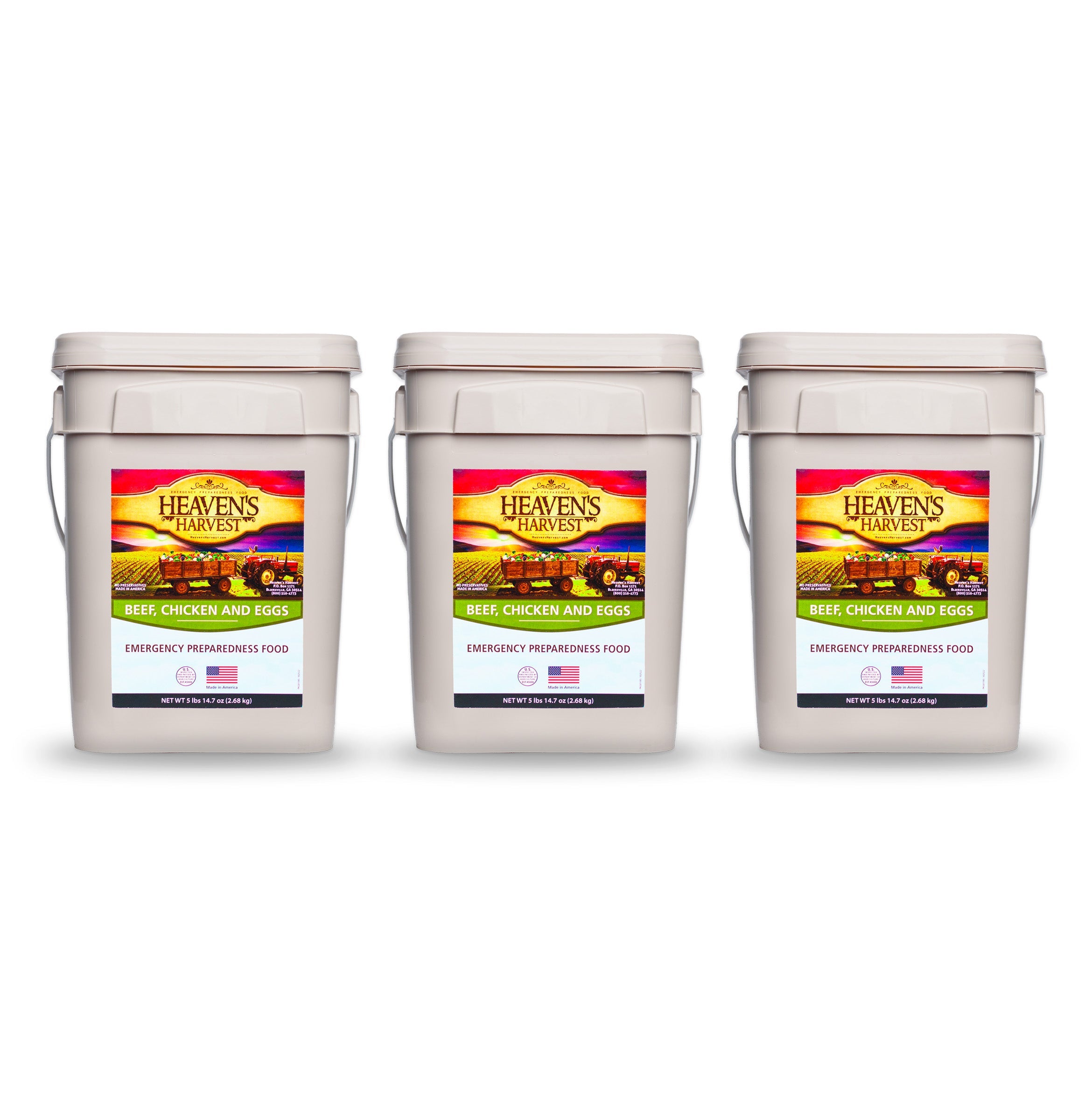 Protein Booster Bucket - 3 Pack - Emergency Survival Food Kit