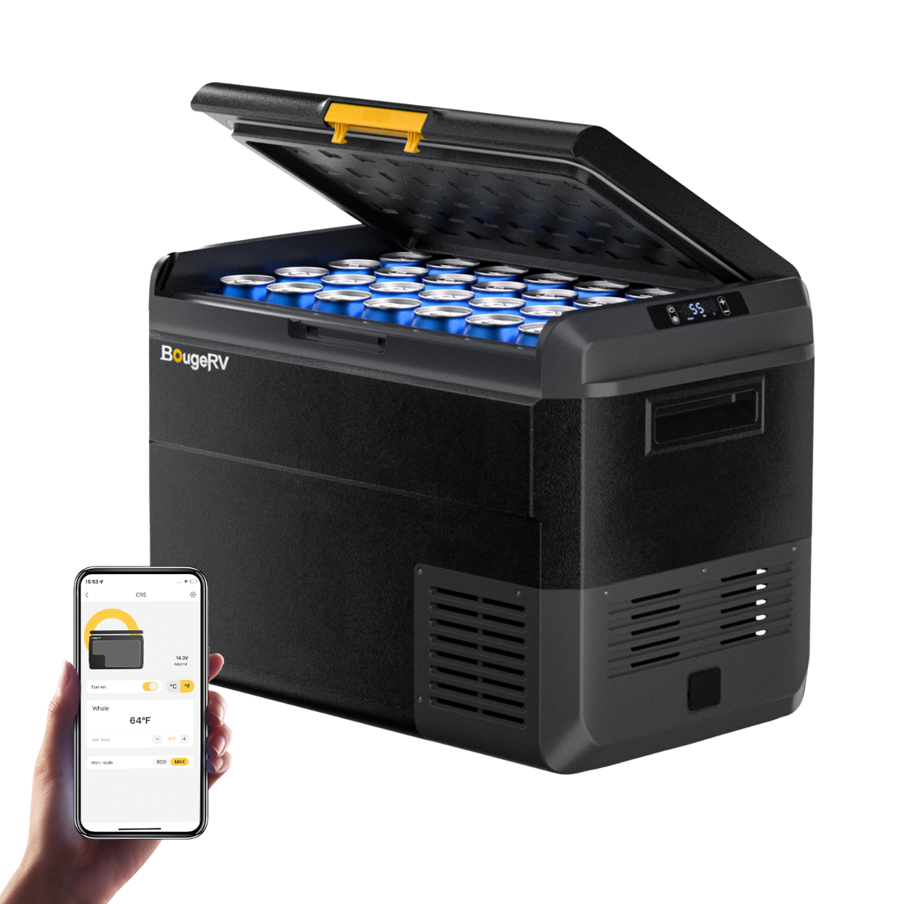 BougeRV CRS 53 Quart 12V Car Fridge (SC)