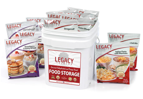 60 Serving Breakfast, Lunch, and Dinner Bucket - 18 lbs (SC)