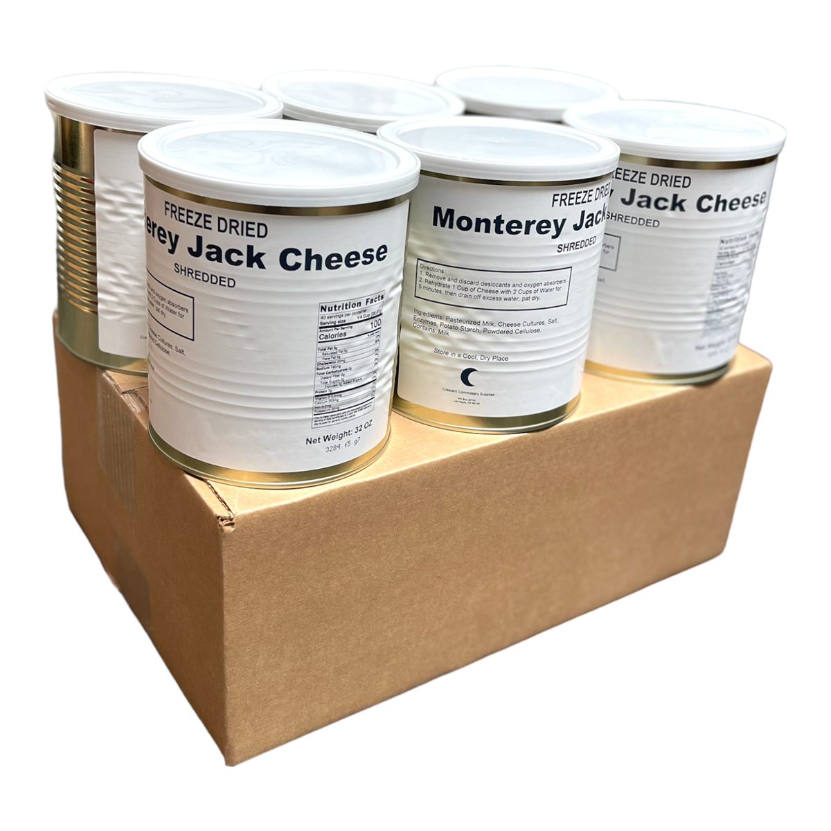 Military Surplus Freeze Dried Monterey Jack Cheese (SC)