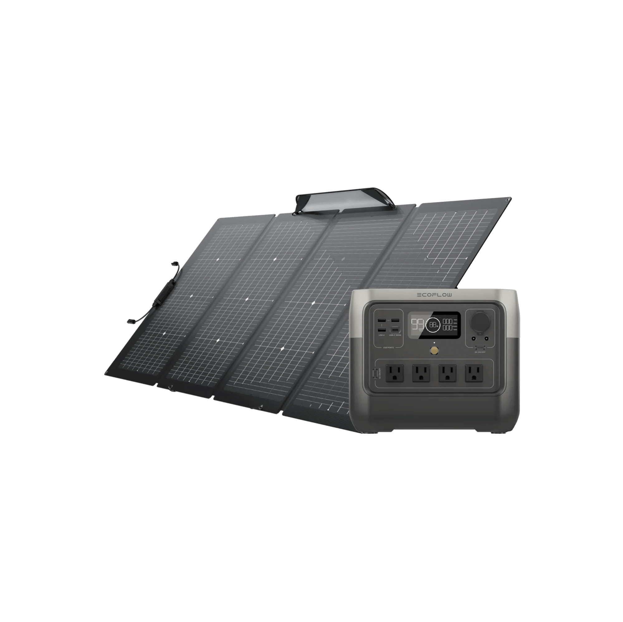 EcoFlow RIVER 2 Pro + 1*220W Portable Solar Panel (SC)