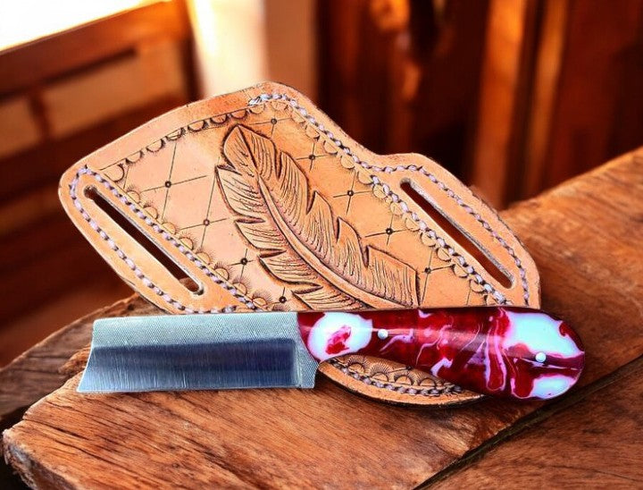 Custom Handmade Castrating Knife - Durable D2 Steel Blade (SC)