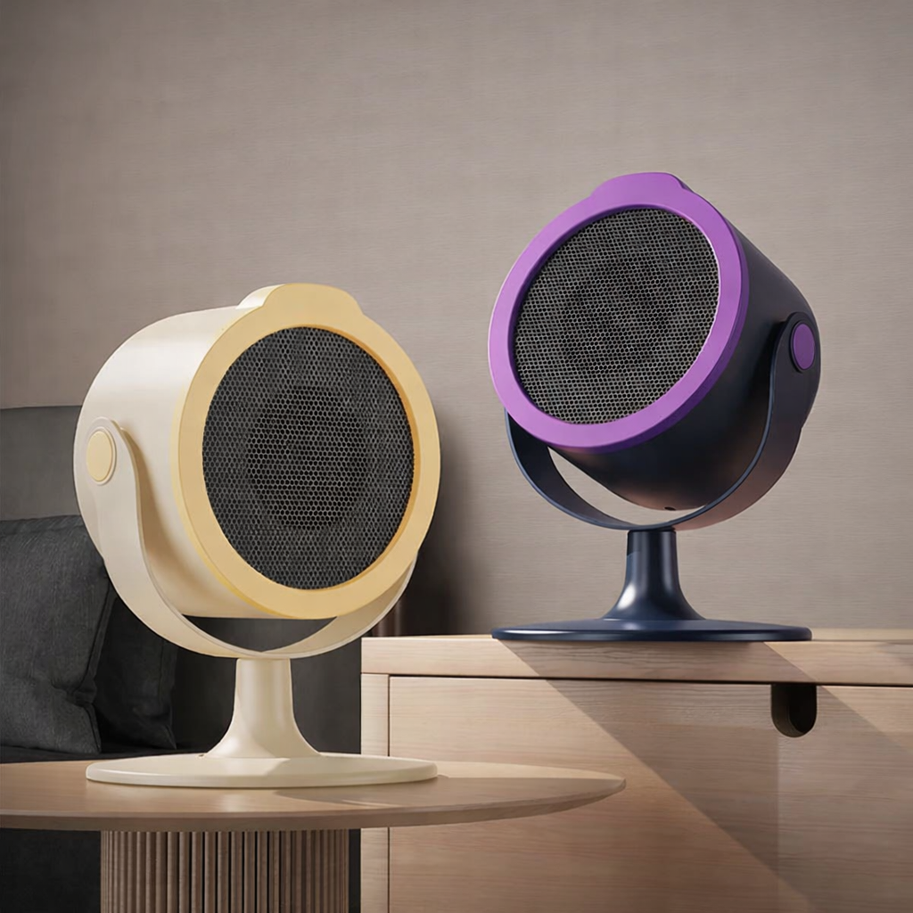500W Portable Electric Heater – Desktop Silent Heater Energy-Efficient Home Office