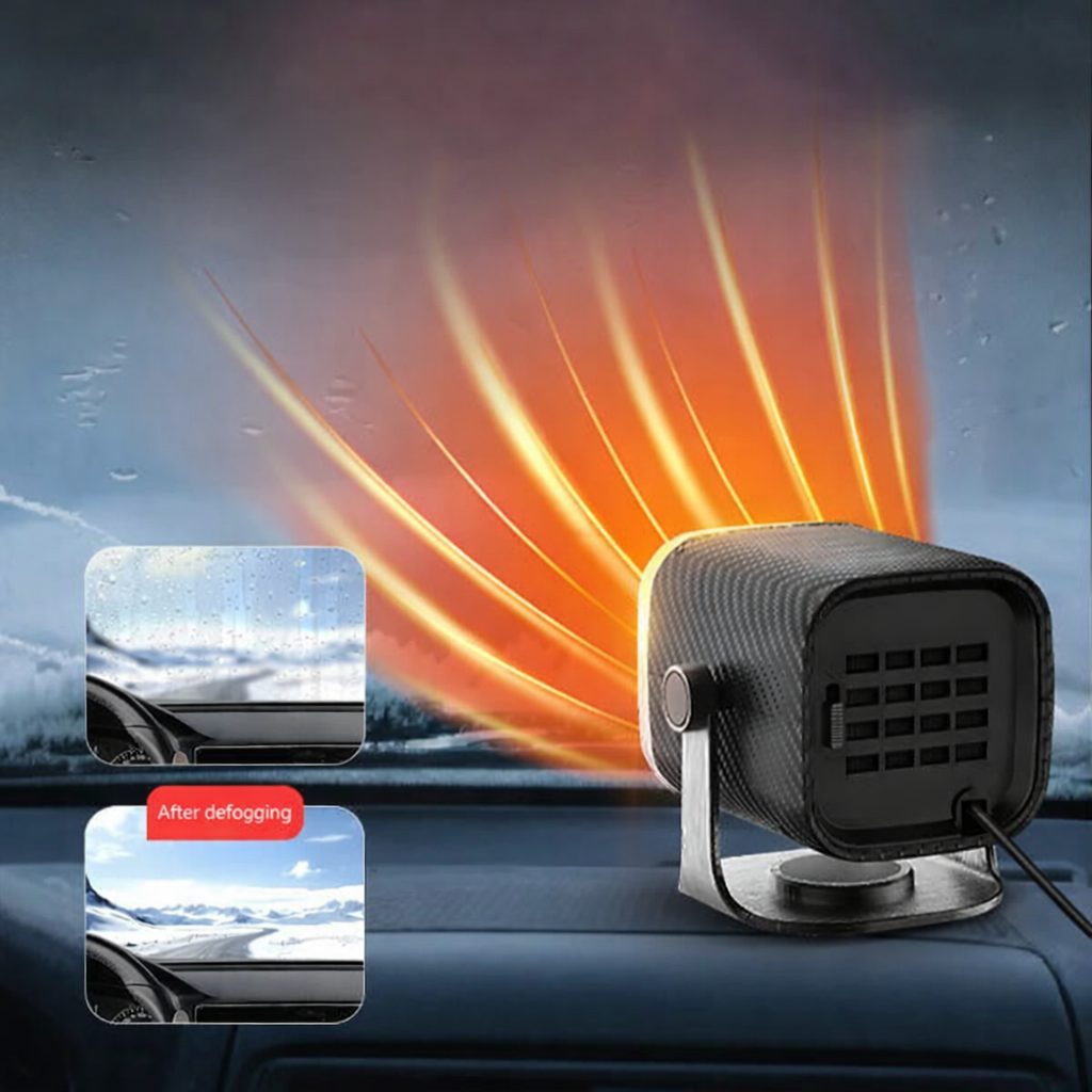 12V 24V Car Heater Fast Windshield Defroster Portable Winter Demister 150W