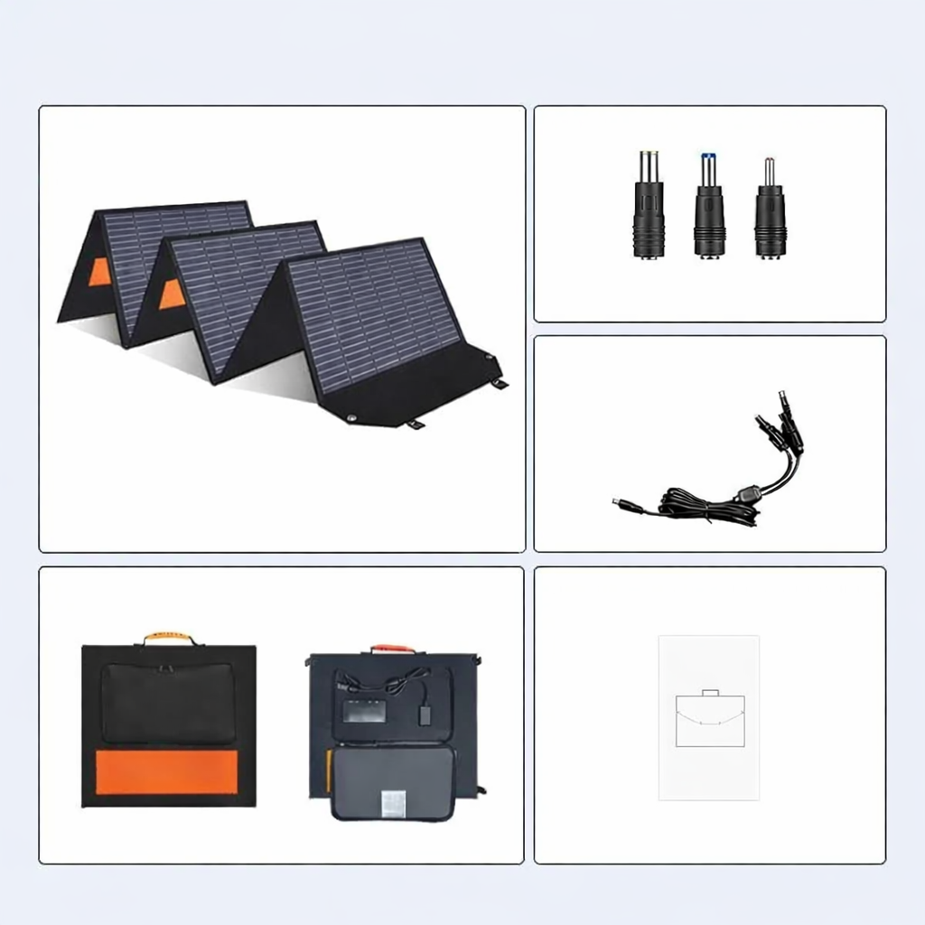 Ctolity 400W Foldable Solar Panel Kit 100W 200W Generator Camping IP65 Waterproof