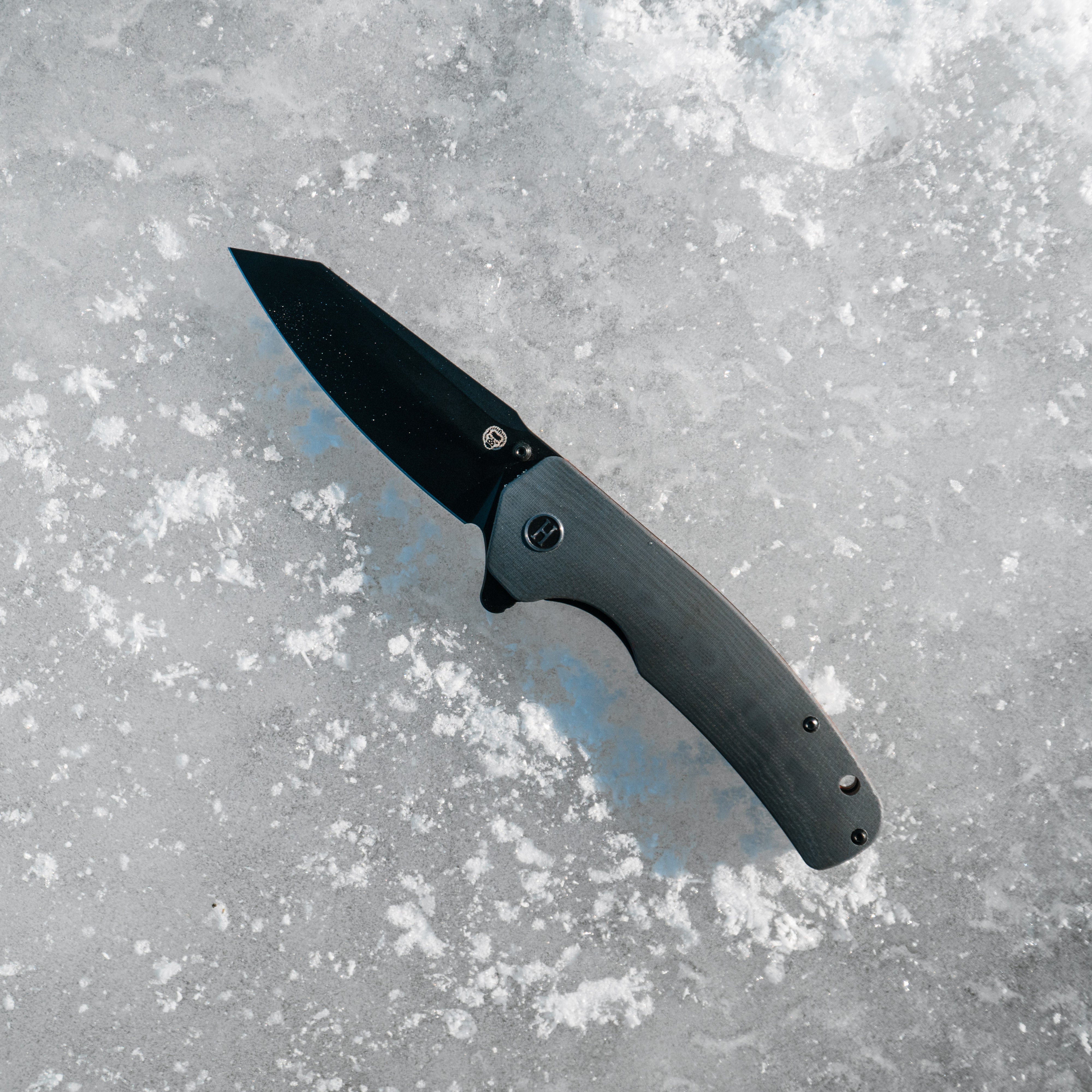 The Clip Point Folding Pocket Knife Giftset for Men and Women (Black and Orange) (SC)