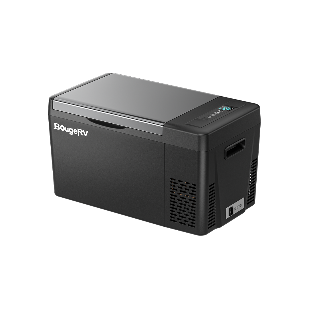 BougeRV 12V 23 Quart Portable Fridge Black For Travel (SC)