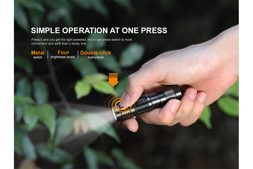 Fenix E09R Rechargeable High-Output Flashlight  - 600 Lumens (SC)
