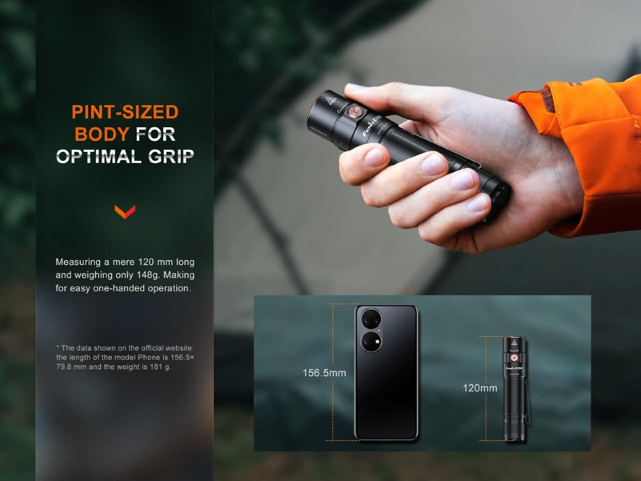Fenix E35R High-Performance Rechargeable LED Flashlight (SC)